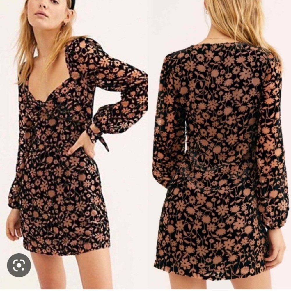 Free People Noah Velvet Mini Dress x Saylor